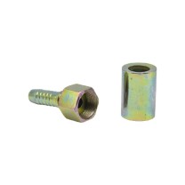卓炫 A型6杆 液压油管扣压接头 内丝公制 6*M16*1.5A平头直通三件套