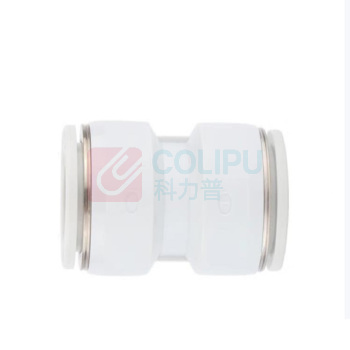 亚德客 AIRTAC 气管快速接头 PU10 长度43mm 重量8.1g【等径直通 / 插管10mm】