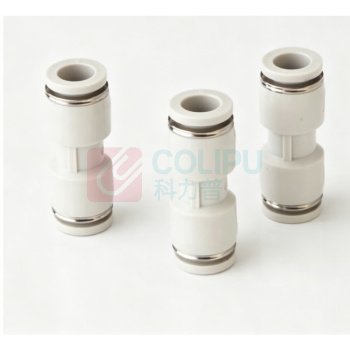 国产 变径直通快插气管接头 PG8-6塑料接头 快插接口 8mm-快插接口6mm
