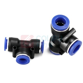 海斯迪克 HYSTIC T型三通PE快速接头 HKLY-13 接8mm管 10个/包 气管接头
