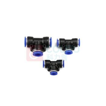 也特 T型三通PE快速接头 空压机快插 接8mm管 