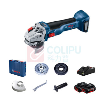 博世 BOSCH 角磨机切割机 GWS 18V-10 18V双电100mm外径 (蓝色)