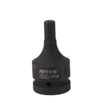 锐壹 风炮套筒 内六角1寸长度100MM H14mm 六角风炮汽车维修重型套筒气动套筒头