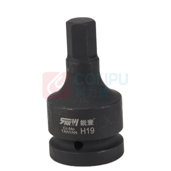 锐壹 风炮套筒 内六角1寸长度100MM H19mm 六角风炮汽车维修重型套筒气动套筒头