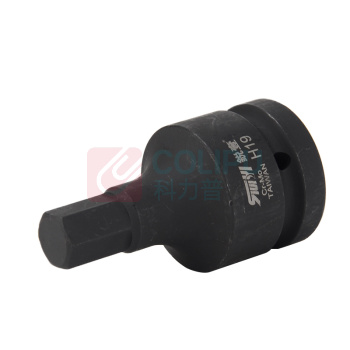 锐壹 风炮套筒 内六角1寸长度100MM H19mm 六角风炮汽车维修重型套筒气动套筒头