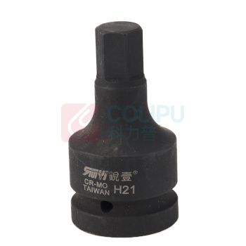锐壹 风炮套筒 内六角1寸长度100MM H21mm 六角风炮汽车维修重型套筒气动套筒头