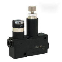 pisco 微型调压减压阀 RVUM6-6 进6mm出6mm (黑色)