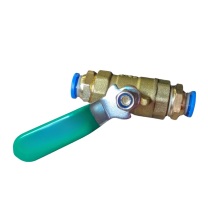番鑫工贸 气管开关阀 DN10 1黄铜球阀 +2个8mm快插接头