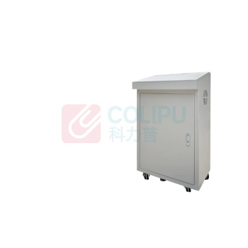 康格雅 斜面操作台控制柜PLC琴式 中款910*520*290mm(万向轮) (白色)