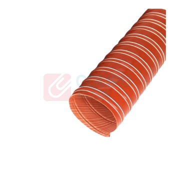 罗德力 矽胶硫化热风管 内径63-65mm/4米 (红色)