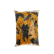 罗德力 塑料警示防护链条 6MM粗 (黄黑) 25米/包
