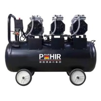 博赫尔 POHIR 无油空压机 750W*3-90L 0.8Mpa,120L/min,1420r/min