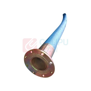 XMSJ 橡胶软管 PN16 3米 316L DN80 一头焊死 一头活接 辅助进料用管