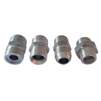 煦研工业 XUYAN INDUSLRAL 油管接头 G1/4平口xG1/4D型 不锈钢 双外螺纹连接 弯通 10个起订