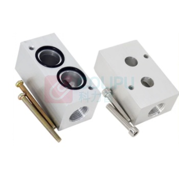 天工 防爆电磁阀底座 ISK-M10 配消音器,进出口快插φ10