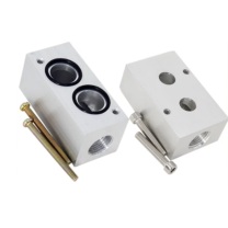 天工 防爆电磁阀底座 ISK-M10 配消音器,进出口快插φ10