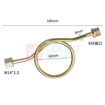 匡建仪表 缓冲管 HCG型 铁180度内外M14*1.5 4分