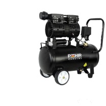 博赫尔 POHIR 空压机 无油低音小型220V 空气压缩机木工钉枪打气泵750W-30L