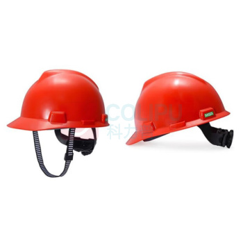 梅思安 MSA V-GardABS标准型安全帽 定做 10146509 (红色) 印中国三峡+LOGO帽后印编号