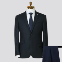 虎豹 长袖礼仪工作服 男式 46A-56C 均码 上装+下装 面料:棉 (黑色) (定制:可根据领型要求进行定制)