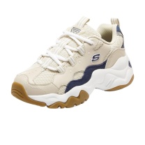 斯凯奇 Skechers 女子拼接熊猫鞋 低帮休闲鞋 149094-TNV 38 (褐色/海军蓝色)