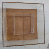 也特 收纳盒 120x120x50mm 亚克力材质