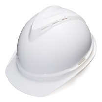 梅思安 MSA 豪华型安全帽 10172476 V-Gard 500 ABS (白色) (顶部带透气孔)