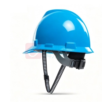 梅思安 MSA 安全帽 ABS 材质 一指键 PVC 尼龙 E 型下颏带 10245141(V-Gard 标准型) (湖蓝)