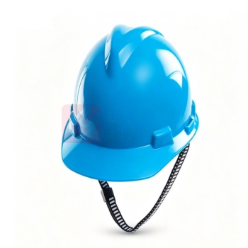 梅思安 MSA 安全帽 ABS 材质 一指键 PVC 尼龙 E 型下颏带 10245141(V-Gard 标准型) (湖蓝)