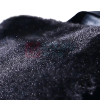 安赛瑞 防寒棉安全帽 3A00214 头围 52-63cm 黑色加密长绒 6 片款 PU 皮 + 聚酯纤维 + ABS 壳 (黑色)