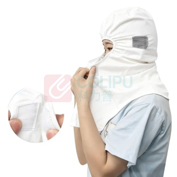 安赛瑞 透气款防尘披肩帽 28846 均码 (自粘款白色) 1顶