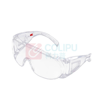 3M 护目镜防护眼镜防刮擦防喷溅访客眼镜 透明 1611HC 10付装 