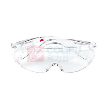 3M 护目镜防护眼镜防刮擦防喷溅访客眼镜 透明 1611HC 10付装 