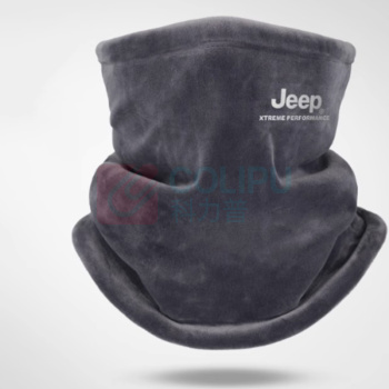 Jeep 保暖围脖 P3330789WB566 长25CM (藏蓝 灰色 黑色(随机发货)) 轻暖舒适,男女通用