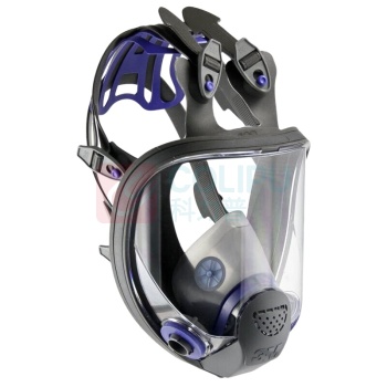 3M 全面罩 FF-402 硅胶 正压式 快速卡接式 AX类,A类,B类,E类,Hg类,K类,NO类,P类,SX类 密合型全面罩