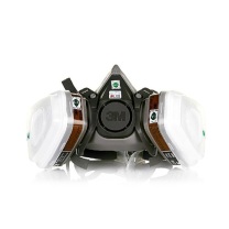 3M 防毒面具 620P/6200标准版(包装随机) 1套 防毒有机蒸气防护面罩(7件套半面具6200*1滤毒盒6001cn*2滤棉5n11*2滤棉盖501*2)