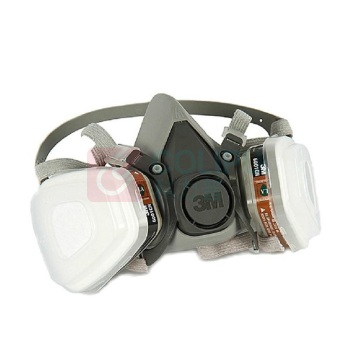 3M 防毒面具 620P/6200标准版(包装随机) 1套 防毒有机蒸气防护面罩(7件套半面具6200*1滤毒盒6001cn*2滤棉5n11*2滤棉盖501*2)