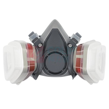 3M 防毒面具 6200七件套  6200半面罩x1 6001CN滤毒盒x2 5N11滤棉x2 501滤棉盖x2