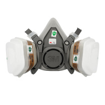 3M 防毒面具6200防毒套装防毒面罩汽车喷漆化工消毒作业 6200 6200+6001七件套工业简装版