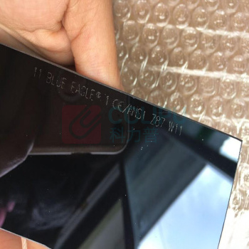 蓝鹰 BLUE EAGLE 电焊镜片 电焊镜片黑玻璃电焊镜片 透明保护片 8号色 108mm*5mm1
