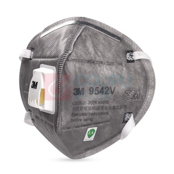 3M 活性炭头戴式防尘口罩 9542V 