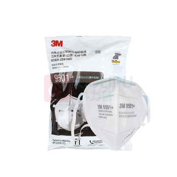 3M 防尘口罩防颗粒物粉尘KN95口罩无呼气阀耳带式环保装 9501+ 50只/包