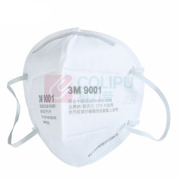 3M KN90防尘防颗粒物防护口罩 耳带式工业粉尘防尘口罩 9001 (白色) 50只/袋