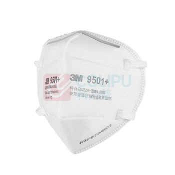 3M 防颗粒物KN95 耳带式针织带劳保口罩 9501+ 50只/盒