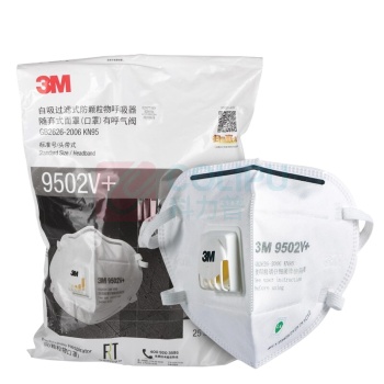 3M 防尘口罩 9502V+