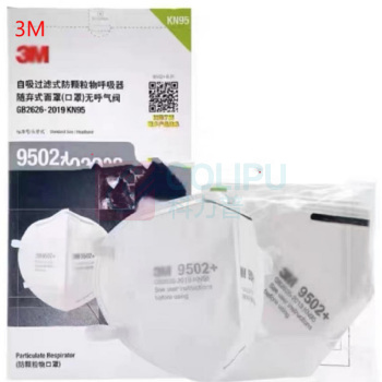 3M 防尘口罩 9502+ 独立包装,KN95,头戴式