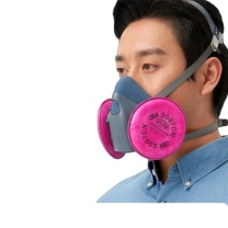 3M 硅胶防尘面具口罩 防工业粉尘过滤各类颗粒物及有机蒸气异味配2097CN 7502