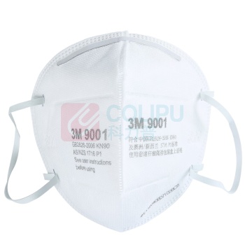 3M KN90防尘口罩 防尘防颗粒物 9001耳带式 单个装（非独立包装）