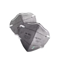 3M 防尘口罩活性炭颗粒物呼吸口罩 9542 25只/盒