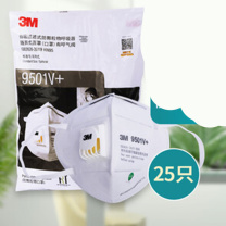 3M 防尘口罩 9501V+ KN95 50只/袋
